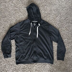 Nike Black Therma-fit Jacket Pockets Embroidered Emblem Full Zip